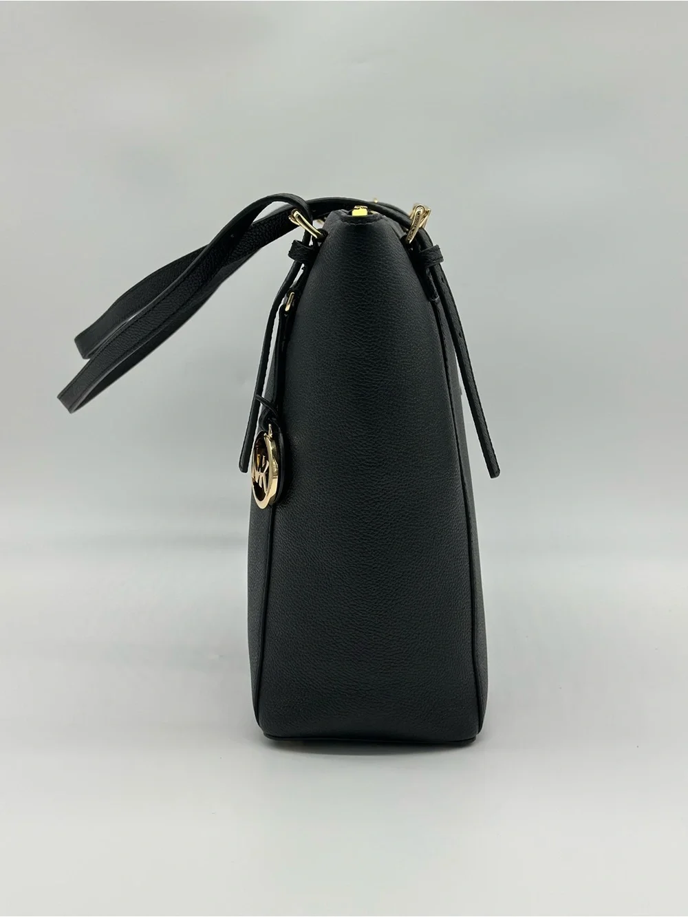 Michael Kors Black Tote with Gold Accents
